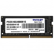 Memória SODIMM DDR5 4800MHz 16GB PATRIOT - PSD516G480081S