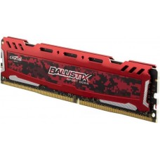 MEMÓRIA BALLISTIX SPORT LT RED DDR4 2400MHz 16GB CRUCIAL - BLS16G4D240FSE