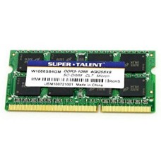 Memória SODIMM DDR3 1066MHz 4GB - SUPER TALENT