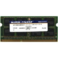 Memória SODIMM DDR3 1066MHz 4GB SUPER TALENT - W1066SB4GV