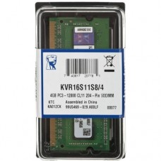 Memória SODIMM DDR3 1600MHz 4GB  KINGSTON - KVR16S11S8/4