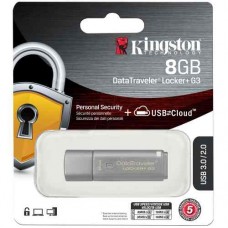 Pen drive 8GB  DataTraveler Locker + G3 KINGSTON - DTLPG3/8GB 